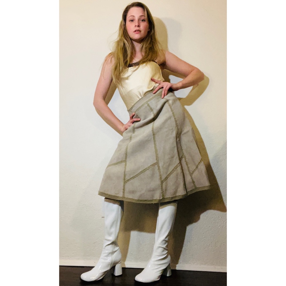 Vintage leather skirt